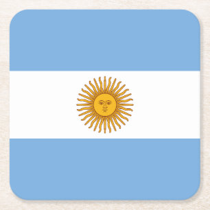 Dessous-de-verre Carré En Papier Argentine