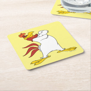 Dessous-de-verre Carré En Papier Armoiries de Foghorn Leghorn franchies