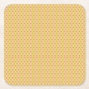 Dessous-de-verre Carré En Papier Arrière - plan orange et jaune vif