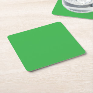 Dessous-de-verre Carré En Papier Arrière - plan vert et frontière blanche pour un â