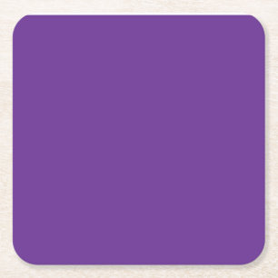 Dessous-de-verre Carré En Papier arrière - plan violet avec bordure blanche