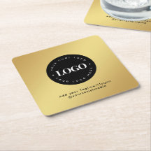 Arrondi Cercle Personnalisé Logo Société Gold Grad