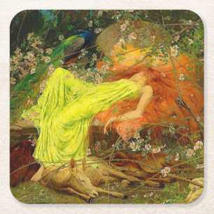 Dessous-de-verre Carré En Papier Arthur Wardle, conte de fées