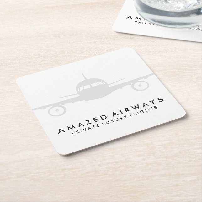 Dessous-de-verre Carré En Papier Avion | Vols (Incliné)