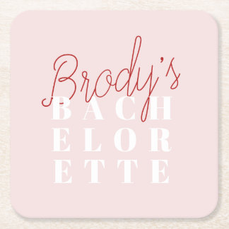 Dessous-de-verre Carré En Papier Bachelorette Party - Brody