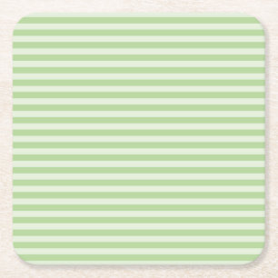 Dessous-de-verre Carré En Papier Bandes vertes