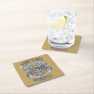 Dessous-de-verre Carré En Papier Barres de boisson papier