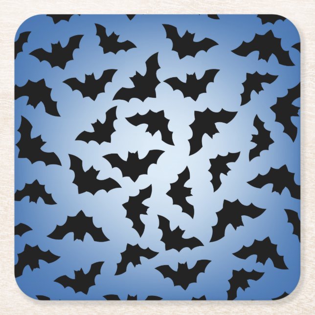 Dessous-de-verre Carré En Papier Bats (Devant)