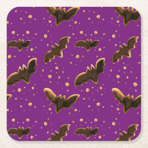 Dessous-de-verre Carré En Papier Bats et miettes à biscuits