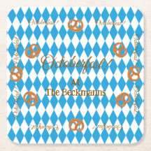 Bavarois bleu Octoberfest Pretzels PERSONNALISER