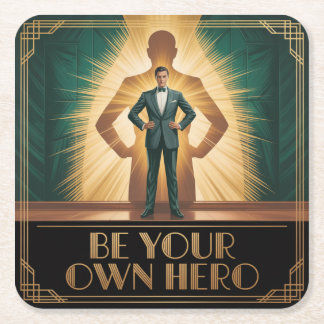 Dessous-de-verre Carré En Papier Be Your Own Hero