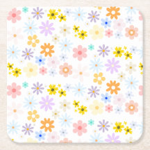 Bébé En Fleur Pastel Floral Retro Baby shower