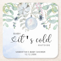 Bébé il fait froid dehors invitation baby shower