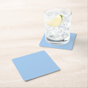 Dessous-de-verre Carré En Papier Bébé yeux bleus (couleur solide)