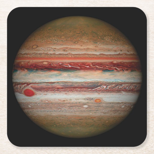 Dessous-de-verre Carré En Papier Belle image de Jupiter (Devant)