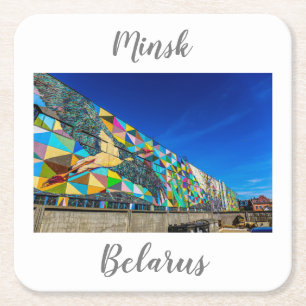 Dessous-de-verre Carré En Papier Biélorussie Б е л а р у с Dessous de verre Archite