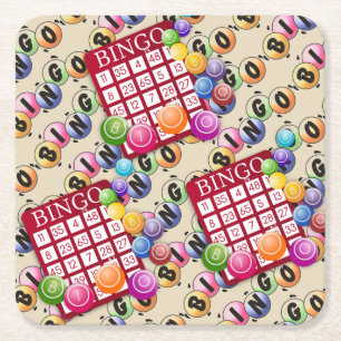 Dessous-de-verre Carré En Papier Bingo Party