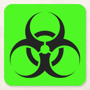 Dessous-de-verre Carré En Papier Biodanger