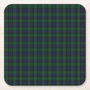 Dessous-de-verre Carré En Papier Blackwatch Tartan