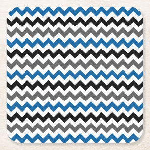 Dessous-de-verre Carré En Papier Blanc de noir de gris bleu d'arrière - plan de