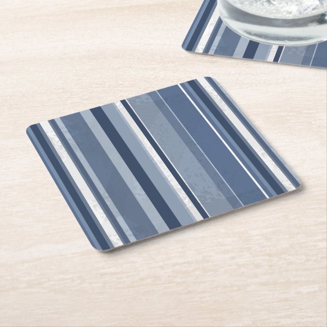 Dessous-de-verre Carré En Papier Bleu (Incliné)