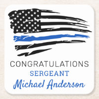 Bleu Léger Drapeau Police Parti de retraite