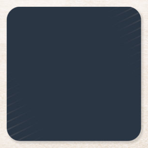 Dessous-de-verre Carré En Papier Bleu Marine Uni