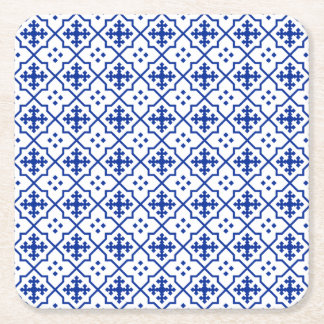 Dessous-de-verre Carré En Papier Bleu marocain