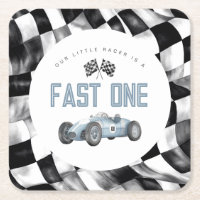 Blue Race Car Fast Un 1er anniversaire fête