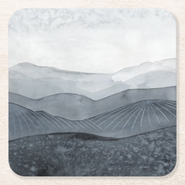 Dessous-de-verre Carré En Papier Blustering Grey Valley (Devant)