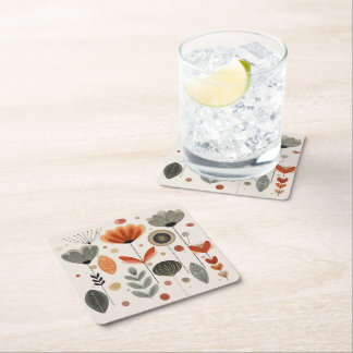 Dessous-de-verre Carré En Papier Boho Garden