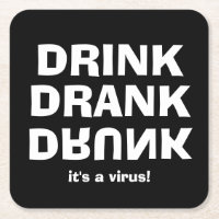 Boire Boire Drunk - C'est un virus sur Noir
