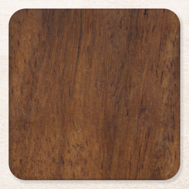 Dessous-de-verre Carré En Papier Bois de laiton (Devant)