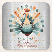 Bon thanksgiving Colorée Turquie Golden Stars
