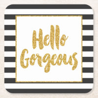 Bonjour Magnifique Rayures Pailletées Or Faux