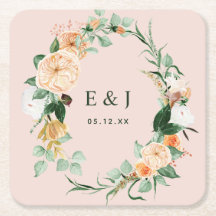 Botanique Boho Floral verdure Monogramme Mariage