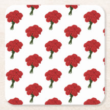 Bouquet des oeillets rouges - Art romantique éléga