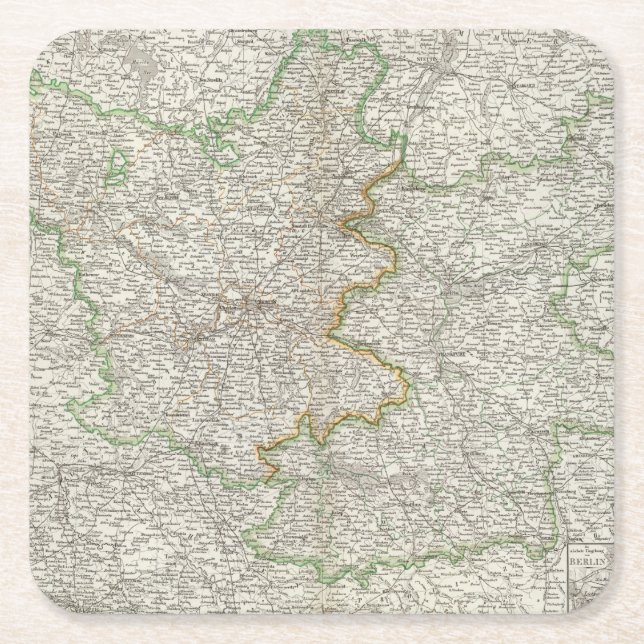 Dessous-de-verre Carré En Papier Brandebourg (Devant)