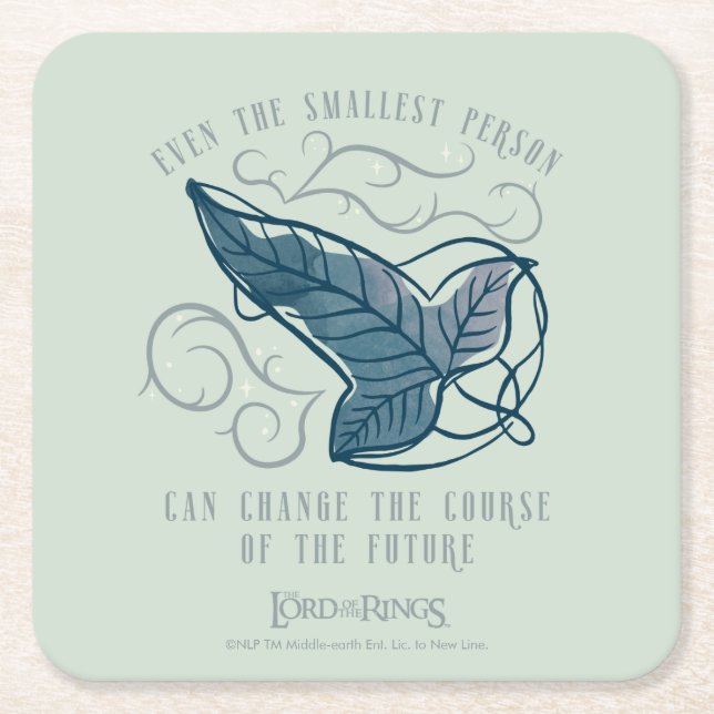 Dessous-de-verre Carré En Papier Broche elfique de la Communauté Citation Graphique (Devant)