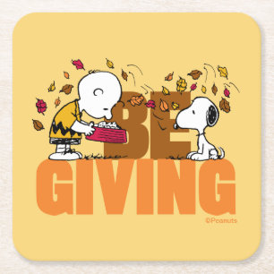 Dessous-de-verre Carré En Papier cacahuètes Donner