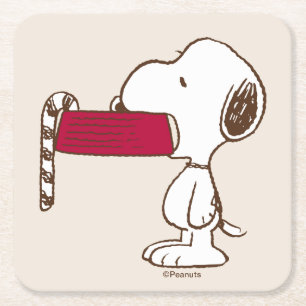 Dessous-de-verre Carré En Papier cacahuètes Vacances