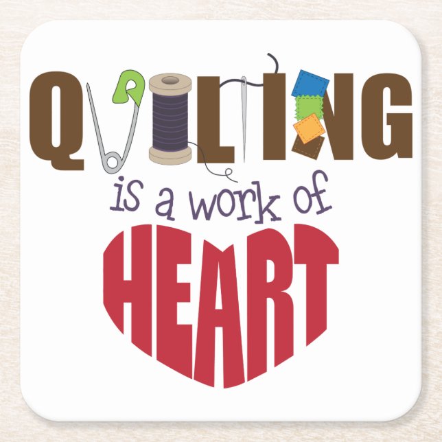 Dessous-de-verre Carré En Papier Caillage (Devant)