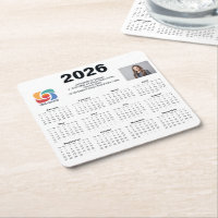 Calendrier d'entreprise personnalisé avec logo 202