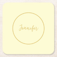 Calligraphie couleur or et crème moderne Plain uni