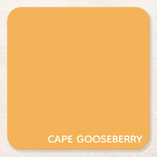 Dessous-de-verre Carré En Papier Cape Gooseberry yellow color name