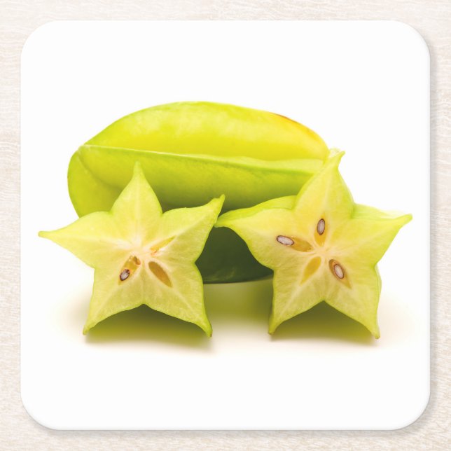 Dessous-de-verre Carré En Papier Carambola (Devant)