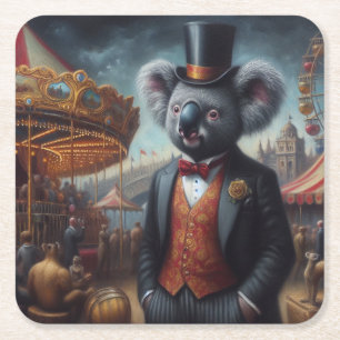 Dessous-de-verre Carré En Papier Carnaval de Koala