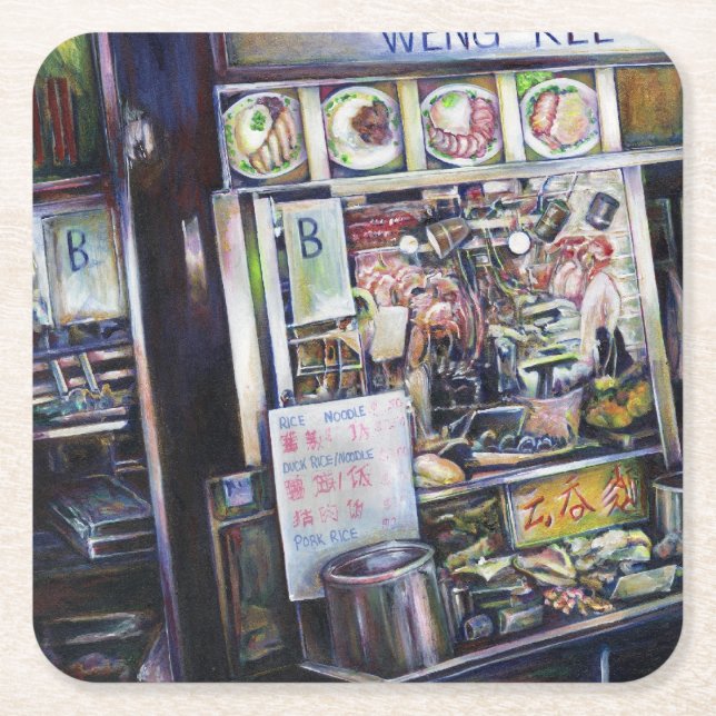 Dessous-de-verre Carré En Papier Cenosillicaphia, Singapour (Devant)