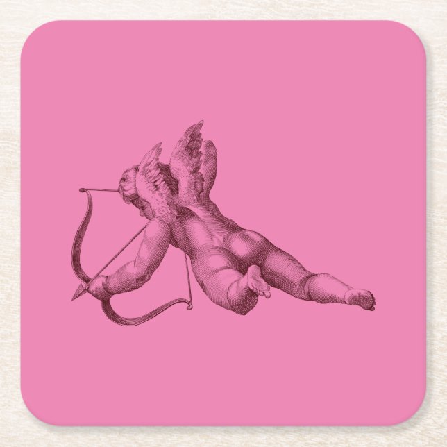 Dessous-de-verre Carré En Papier C'est un romantique cuppé (Devant)