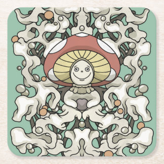 Dessous-de-verre Carré En Papier Champagne